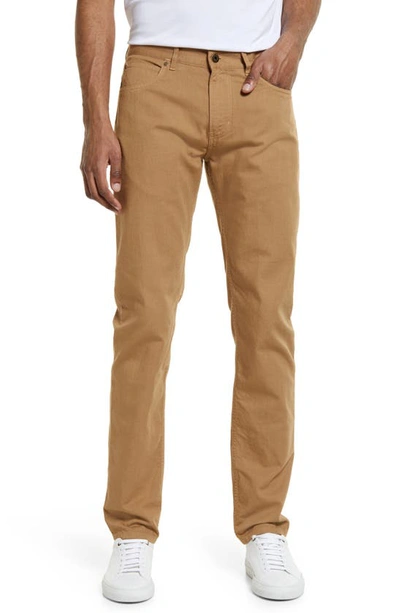 Billy Reid Cotton & Linen Blend Pants In Dark Tan