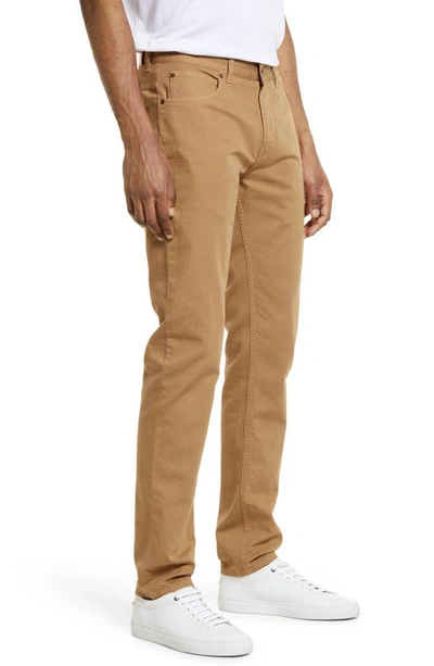 Billy Reid Cotton & Linen Blend Pants In Dark Tan