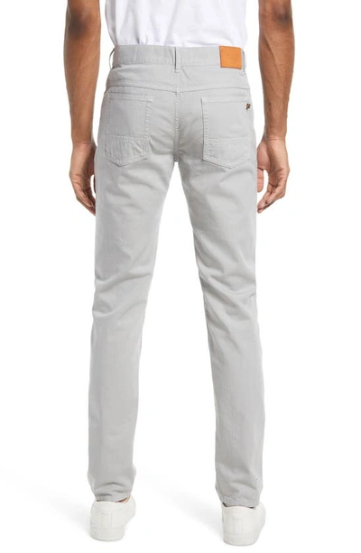 Billy Reid Cotton Linen 5 Pocket Pant In Quarry
