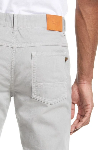 Billy Reid Cotton Linen 5 Pocket Pant In Quarry