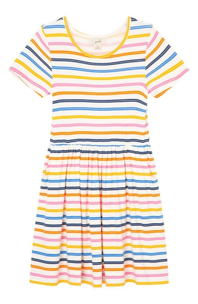 Shop Peek Aren't You Curious Kids' Stripe Fit And Flare Dress In Multi
