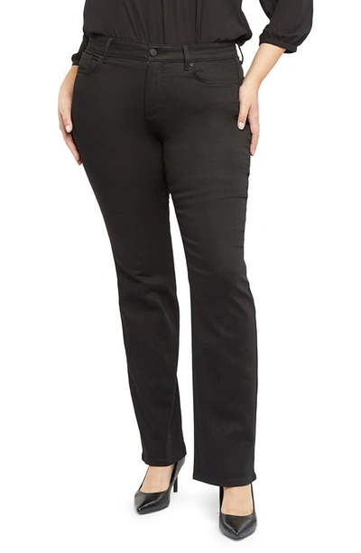 Nydj Marilyn Straight Jean In Black Rinse
