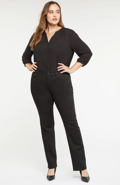 Nydj Marilyn Straight Jean In Black Rinse