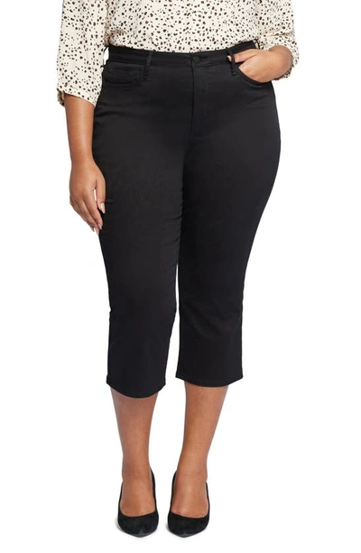 Shop Nydj Joni High Waist Capri Jeans In Black