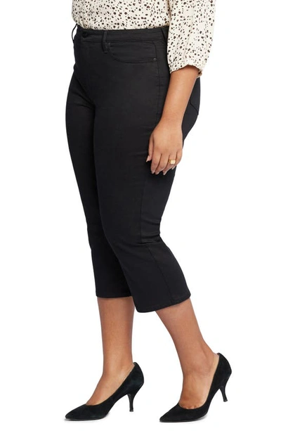 Shop Nydj Joni High Waist Capri Jeans In Black