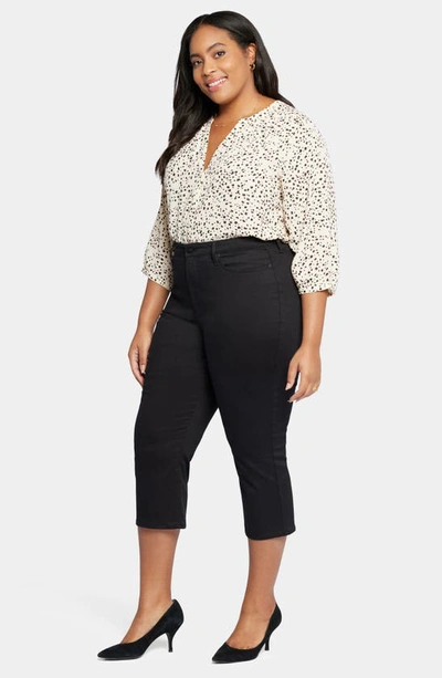 Nydj Joni High Waist Relaxed Capri Jeans In Black