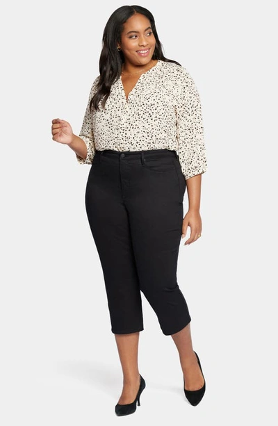 Nydj Joni High Waist Relaxed Capri Jeans In Black
