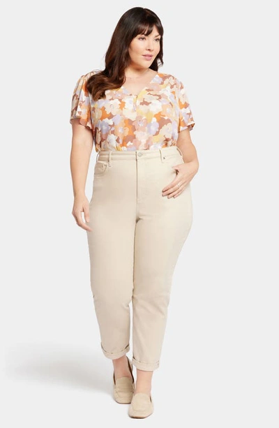Nydj Margot High Waist Girlfriend Jeans In Feather