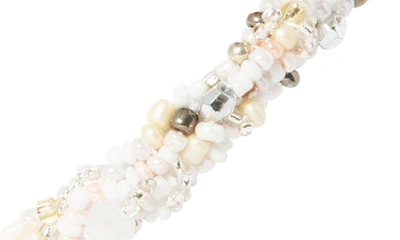 L Erickson Positano Headband In White Multi