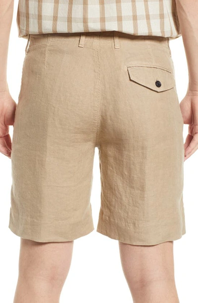 Billy Reid Linen Moore Short - Olive In Khaki