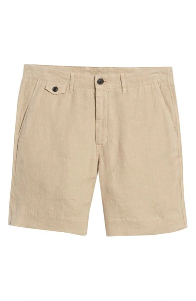 Billy Reid Linen Moore Short - Olive In Khaki