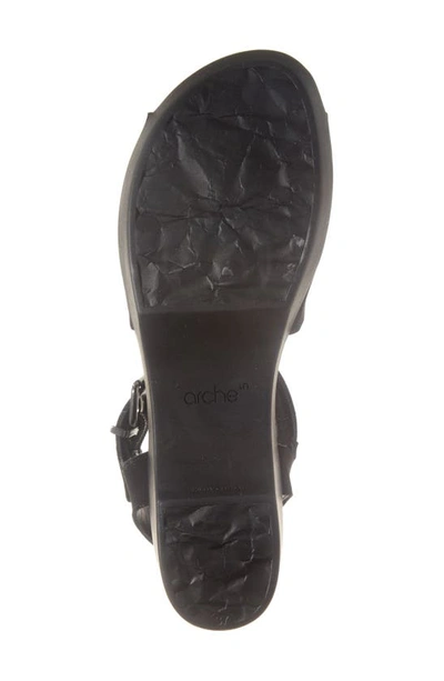 Shop Arche Kimloo Platform Sandal In Noir