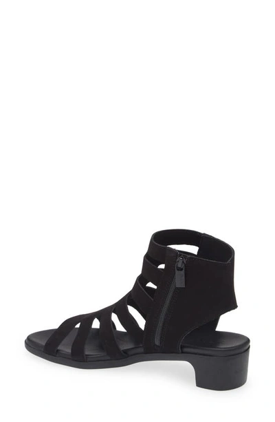 Shop Arche Kisuro Block Heel Sandal In Noir