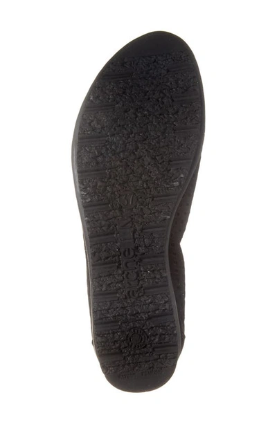 Shop Arche Barria Perforated Ballet Slip-on In Noir