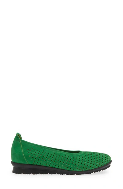 Shop Arche Barria Perforated Ballet Slip-on In Prairie