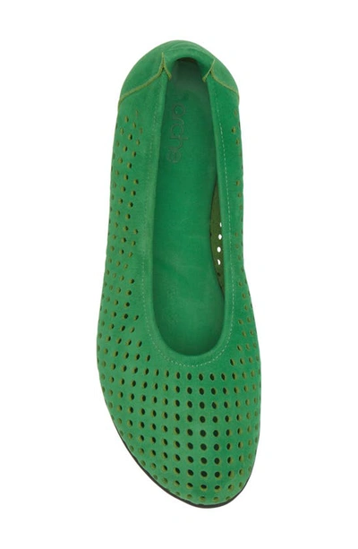 Shop Arche Barria Perforated Ballet Slip-on In Prairie