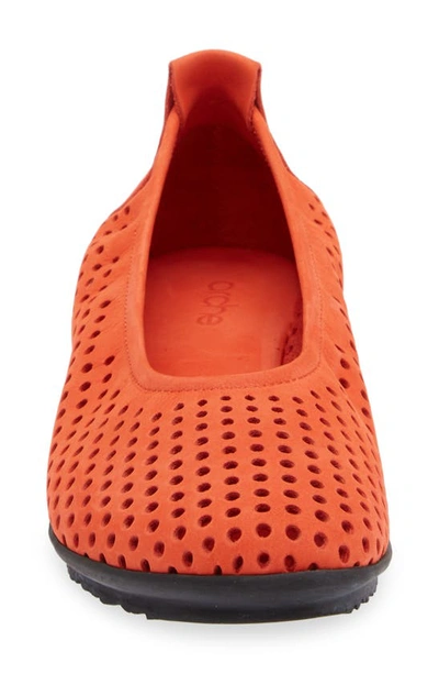 Shop Arche Barria Perforated Ballet Slip-on In Balise