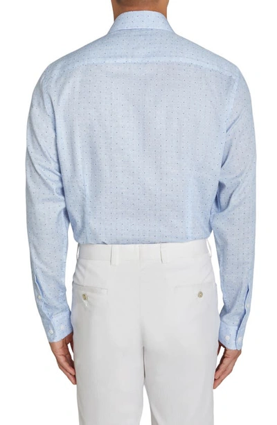 Shop Jack Victor Windsor Neat Button-up Shirt In Sky Blue