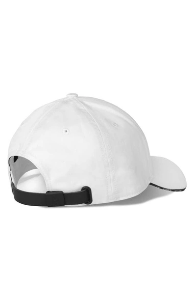 Shop Allsaints Sandwich Brim Logo Baseball Cap In White/ Matte Black