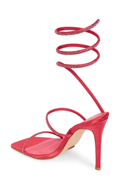 Shop Billini Garland Sandal In Pink Satin - Diamante