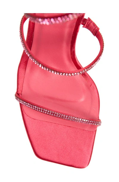 Shop Billini Garland Sandal In Pink Satin - Diamante