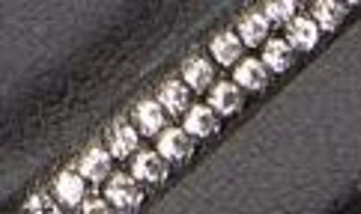 Shop Billini Garland Sandal In Black Satin - Diamante