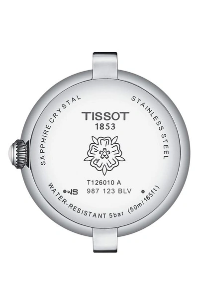 Shop Tissot Bellissima Leather Strap Watch, 26mm In Blue