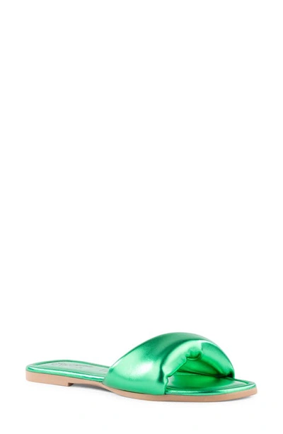 Shop Seychelles Breath Of Fresh Air Slide Sandal In Emerald