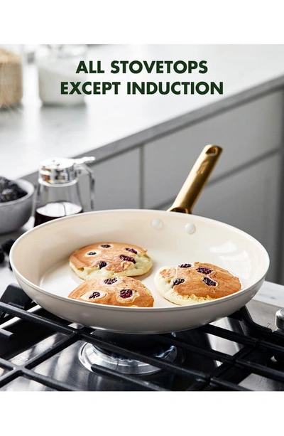 Greenpan Reserve 3-piece Frying Pan Set In Taupe