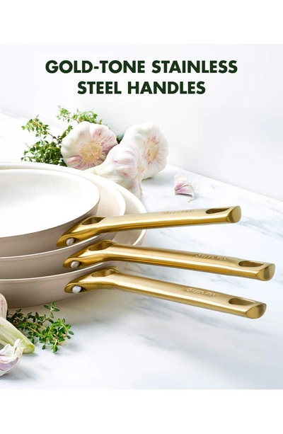 Greenpan Reserve 3-piece Frying Pan Set In Taupe