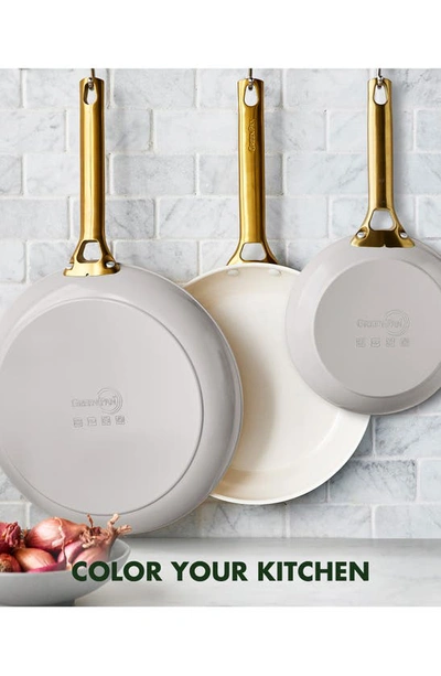 Greenpan Reserve 3-piece Frying Pan Set In Taupe