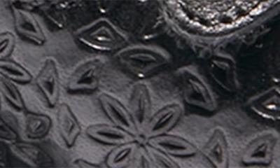 Shop Halsa Footwear Hälsa Delight Strappy Slide Sandal In Black Waxed/ Embossed
