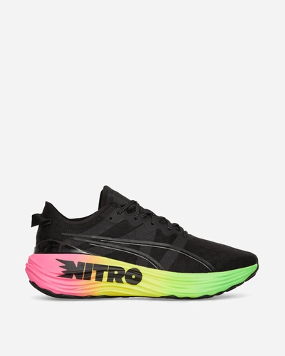 Shop Puma Foreverrun Nitro Futrograde Sneakers In Black