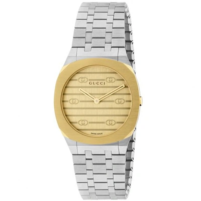 Shop Gucci Women's Classic Gold Dial Watch
