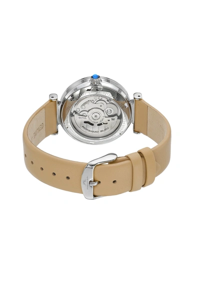 Shop Porsamo Bleu Laura Women's Automatic Watch With Mother Of Pearl Dial, 1212alal In Silver