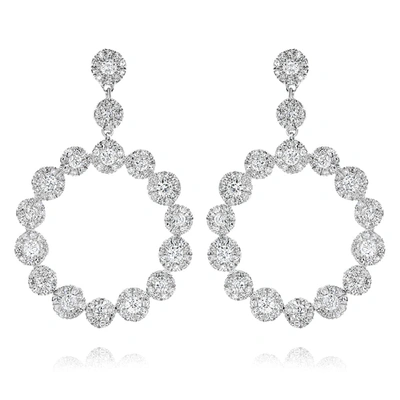 Diana M. Diamond Earrings In White