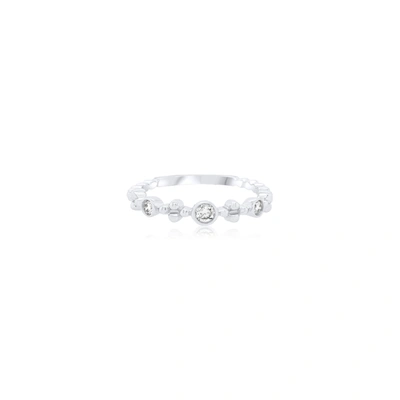 Diana M. 14kwg Rings D 0.32 1.77 Gr 3 St In White