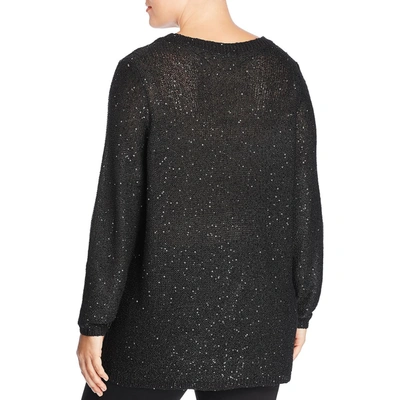 Shop Junarose Womens Knit V-neck Pullover Sweater In Black