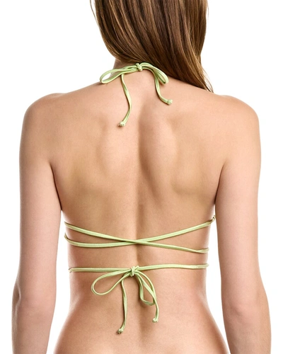 Vyb Tess Triangle Bikini Top In Green