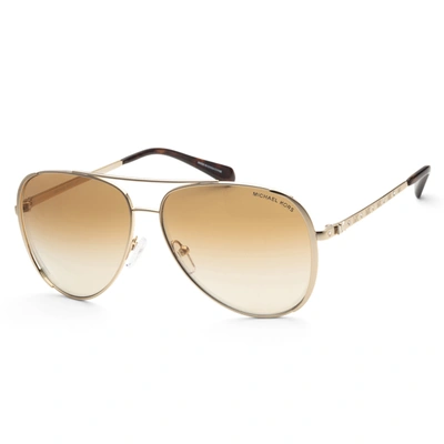 Shop Michael Kors Women's Chelsea Bright 60mm Sunglasses In Gold