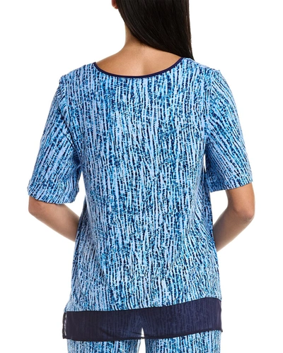 Shop Donna Karan Sleepwear Top In Blue