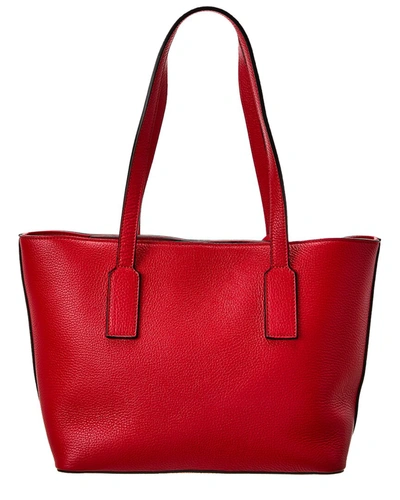 Shop Valentino By Mario Valentino Prince Rock Leather Tote In Red