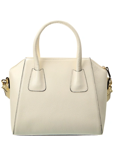 Shop Valentino By Mario Valentino Minimi Rock Leather Satchel In White