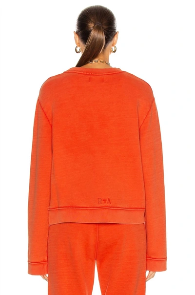 Shop Rta Emilia Sweatshirt In Faded Orange
