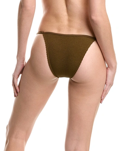 Shop Vyb Stevie Side Bikini Bottom In Brown