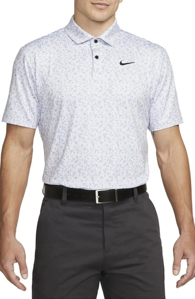 Shop Nike Dri-fit Camo Stretch Golf Polo In Football Grey/ Black