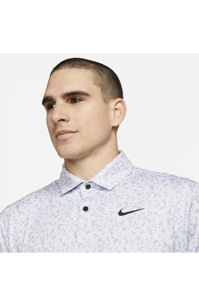 Shop Nike Dri-fit Camo Stretch Golf Polo In Football Grey/ Black