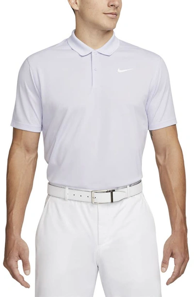 Shop Nike Dri-fit Victory Golf Polo In Oxygen Purple/ White