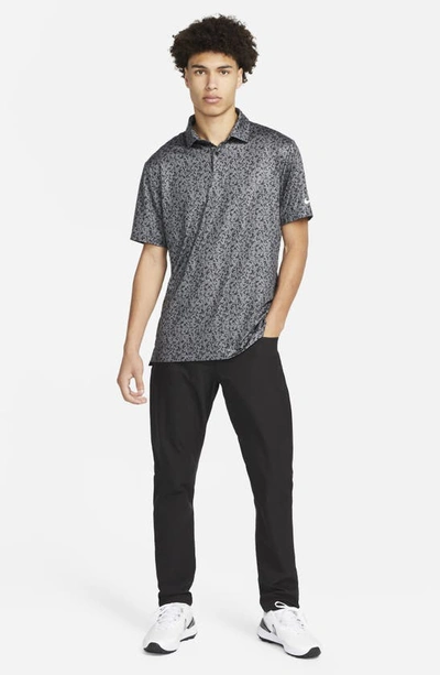 Shop Nike Dri-fit Tour Golf Polo In Iron Grey/ White