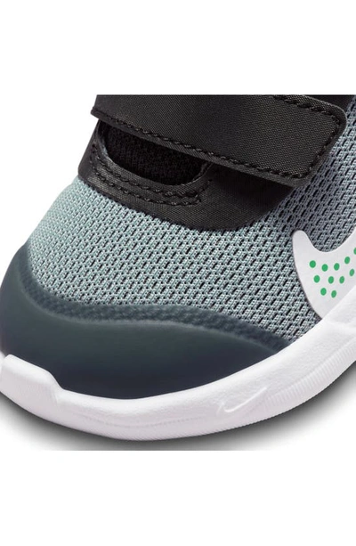 Shop Nike Kids' Omni Multi-court Sneaker In Grey/ Blue/ Black/ Crimson